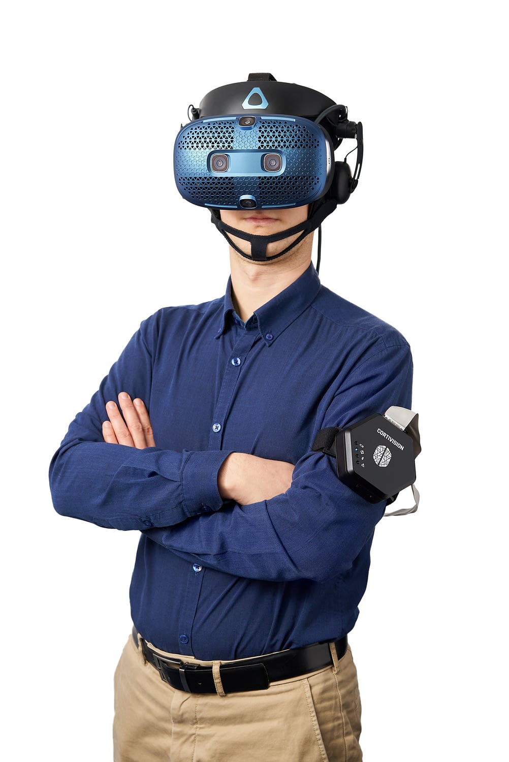 VR fNIRS integration headset